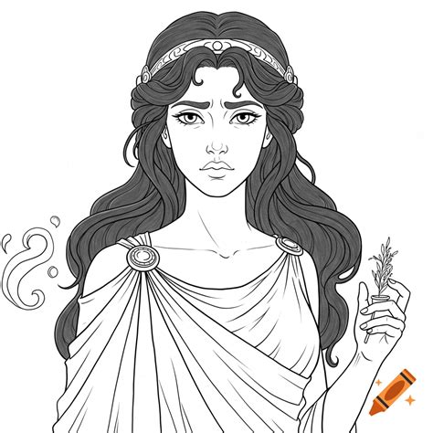 Greek Goddess Coloring Pages