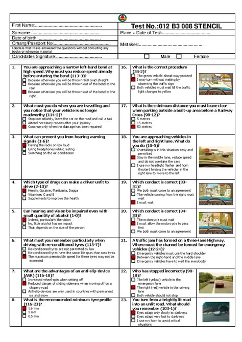Practice Test for Type III License 的图像结果