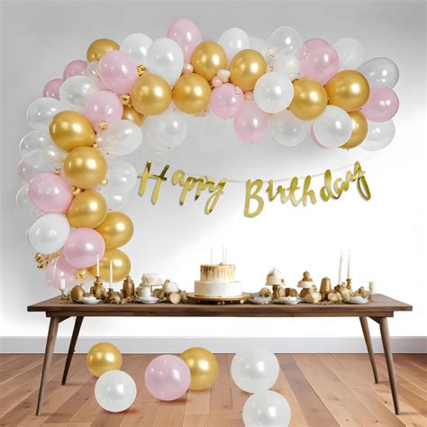 Party Propz Happy Birthday Decoration Items - 53 pcs Birthday Balloons ...