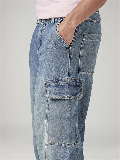 Men's 578 Blue Baggy Fit Mid Rise Tinted Cargos – Levis India Store