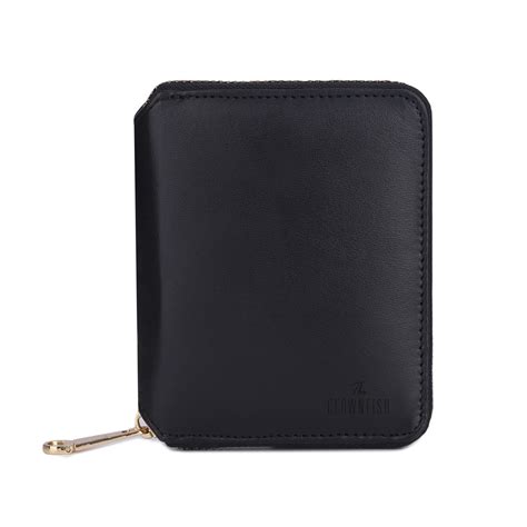 The Clownfish Zia Genuine Leather Bi-Fold Zip Around Wallet for Women ...