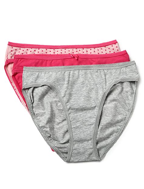 Buy Pack of 3 Cotton Mix High Legs Panty at Marks & Spencer