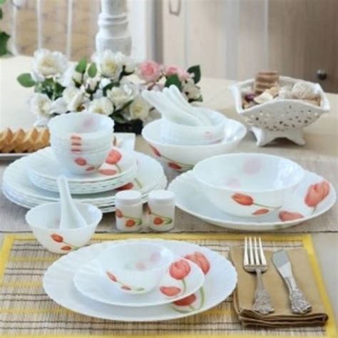 LAOPALA Pack of 33 Opalware (AR CLOUD 9) 33 PCS DINNER SET Dinner Set ...