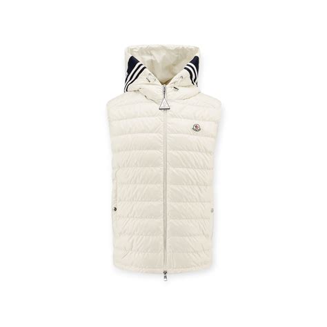 Moncler Men white Vest-Via Manzoni