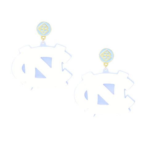 UNC White Logo Earrings – Specialty Design Company