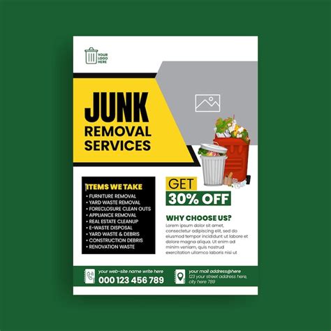 Junk removal flyer Images - Free Download on Freepik