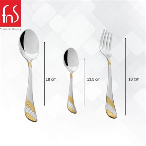 Buy FnS Imperio 18‑Pc 24‑K Gold Cutlery Set with Box