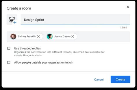 Su Google Chat è possibile disabilitare i messaggi in thread