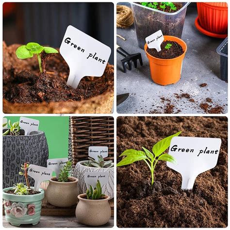 10 Pcs T-Shape Tree & Plant Tags – Durable Garden Markers with Broad W ...