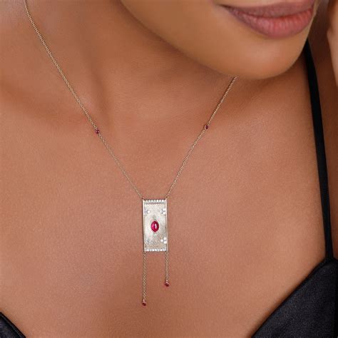 14 KT Yellow Gold Tribal Statement Necklace