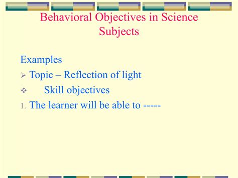 Image result for Behavioral Objectives Examples