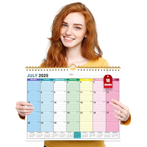 2025 Calendar Uk 18 Month Family Calendar From July 2025 | Desertcart INDIA