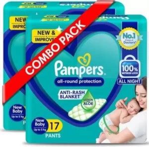 Pampers All round protection new born size NB - 17x2 Pcs Diapers - New ...