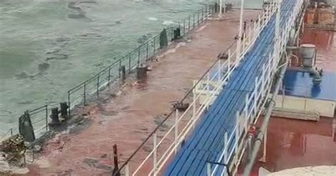 Oil tanker pursued by US now has a Russian flag painted on its side