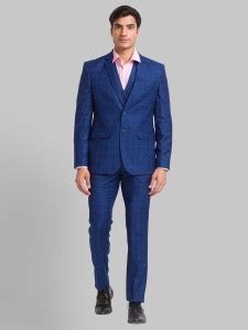 PARK AVENUE 3 PCS SB2 BTN NOTCH CLR SUIT - S.SLM FIT Solid Men Suit ...