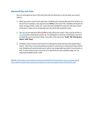 OneNote Tutorial for Searching 的图像结果