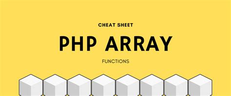 Image result for PHP Array Functions Cheat Sheet