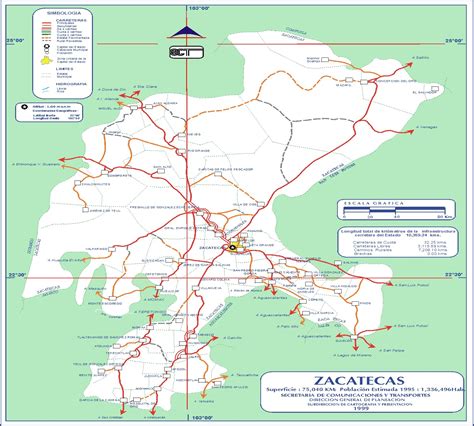 Calera Zacatecas Mexico Map
