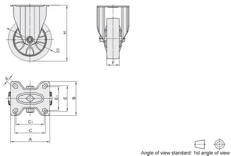Caster Medium Load Fixed Type with Bearing | MISUMI | MISUMI India