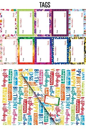 AccuPrints Design Happy Birthday Wrapping Paper Sheets (20 x 30 inch ...