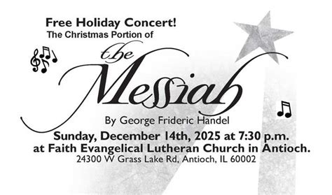 Christmas Messiah Performance featuring professional soloists, choir ...