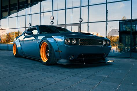 Dodge Challenger Wide Body Kit Painted at Levi Rounsevell blog