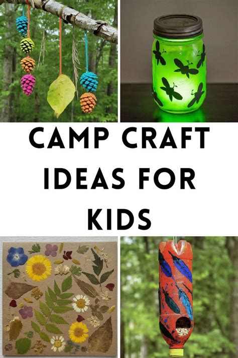 Kids Camping Crafts 的图像结果