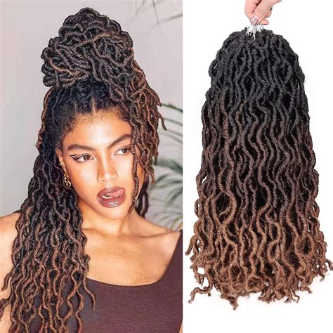 Ritzkart 20 Inch 24 pc Soft Gypsy Locs Wavy Crochet Braids Dreadlocks 3 ...