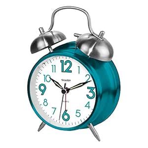 Buy Sharp SPC851 Twin Bell Alarm Clock, Teal Online at Low Prices in ...