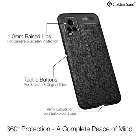 Vegan Leather Rugged Flexible TPU Series Shockproof Armor Back Cover ...