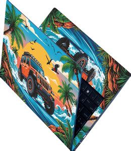 Anweshas Full Body Laptop Skin for Laptops Upto 15.6 Inch - Tropical ...