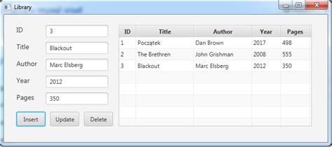 Java Crud MySQL 的图像结果