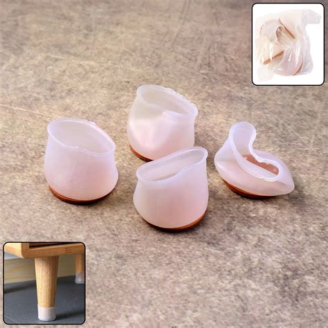 Premium Silicone Furniture Feet Pads (4 Pc Set / Mix Color ...