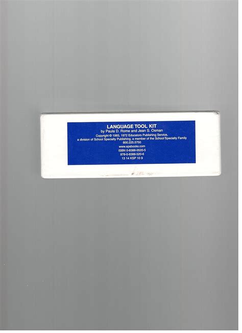 Buy Language Tool Kit Book Online at Low Prices in India | Language ...