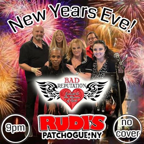 BAD REPUTATION "SPECIAL NYE SHOW" At RUDIs Bar & Grill! No Cover ...