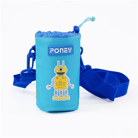 Poney Boys Turquoise Robot Friends Bottle Holder TB026 – Poney Group