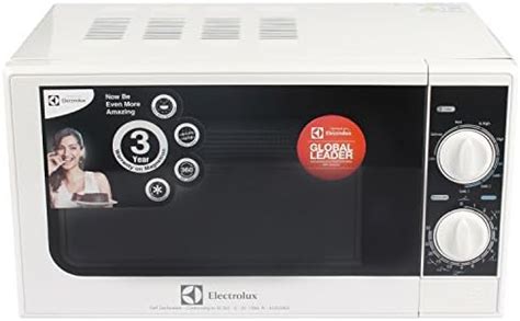 Electrolux 20 L Grill Microwave Oven (G20M.WW-CG, White and Black ...