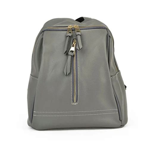 Leather Backpack – Gray