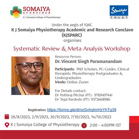Systematic Review & Meta Analysis Workshop by Dr. Vincent Singh ...