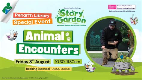 Special Event: Animal Encounters at Penarth Library #StoryGarden ...