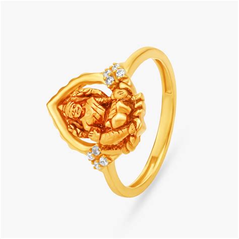 Sacred Deity Gold Finger Ring