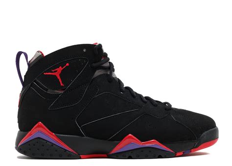 air jordan 7 retro "raptor" - black/tr rd-drk chrcl-clb prpl - Air ...