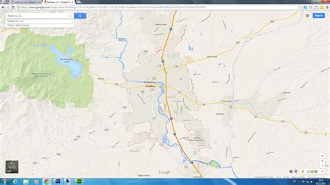 Redding, California Map