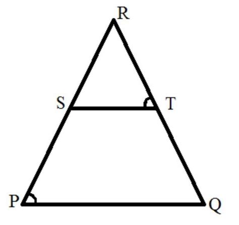 in the given figure PS and QT are prependicular to QR and PR ...
