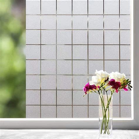 Buy SUNBIRD Window Film Frosted Glass Sticker for Bathroom II Kitchen ...