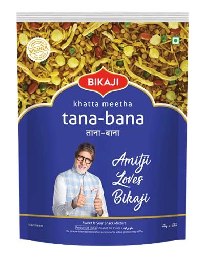 BIKAJI Aslee Bikaneri - Khatta Meetha Tana-Bana Namkeen - Savories Mix ...