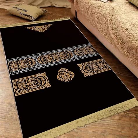 Faxianther Thick Padded Muslim Prayer Rug with Tassels, Traditional ...