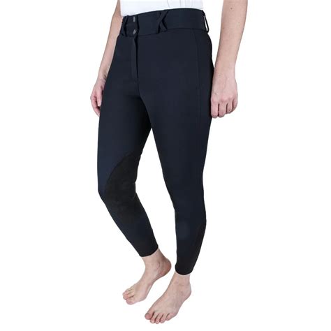 The Equine Couture Charlotte Suede Knee Patch Breech combines Nylon and ...