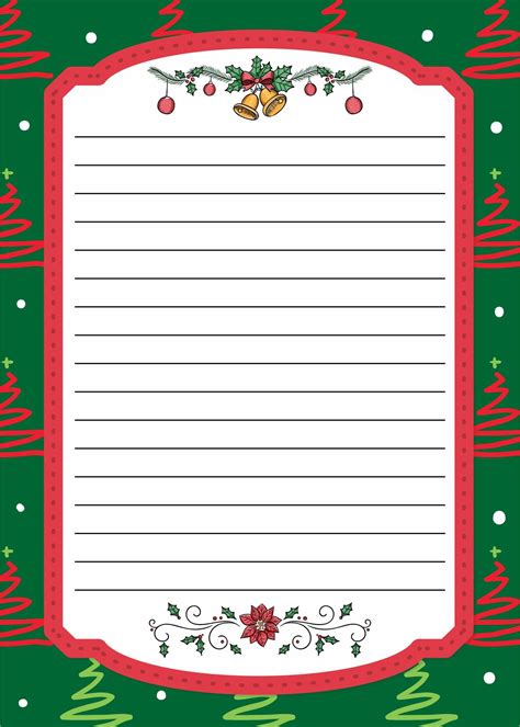 15 best free printable christmas letterhead templates – Artofit