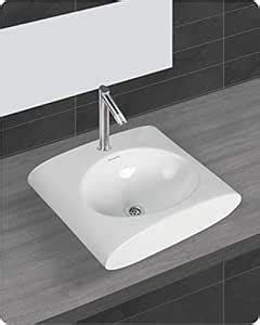 Belmonte Ceramic Wall Hung Cup Table Top Wash Basin for Bathroom Slona ...